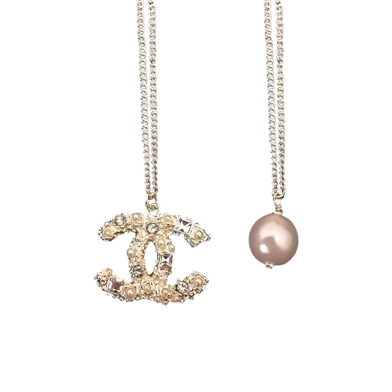 ch*el classic double c Di*m*nd necklace